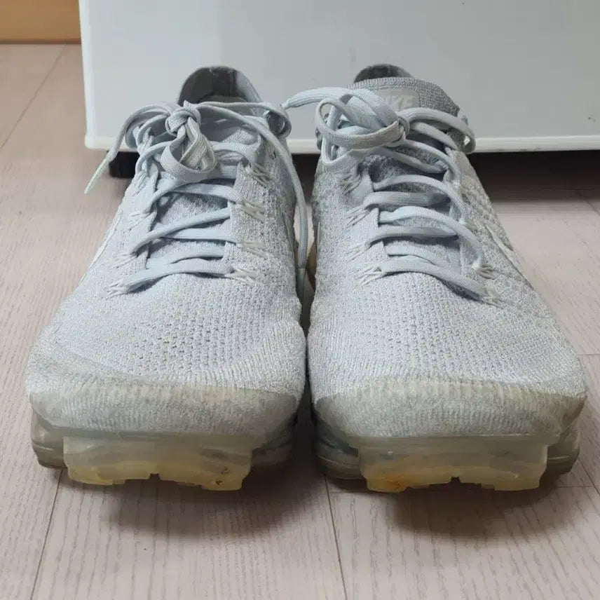 [BUNJANG] Nike Air VaporMax Flyknit 1 Pure Platinum Sneakers / 나이키 에어 베이퍼맥스 플라이니트 1퓨어 플래티넘 295