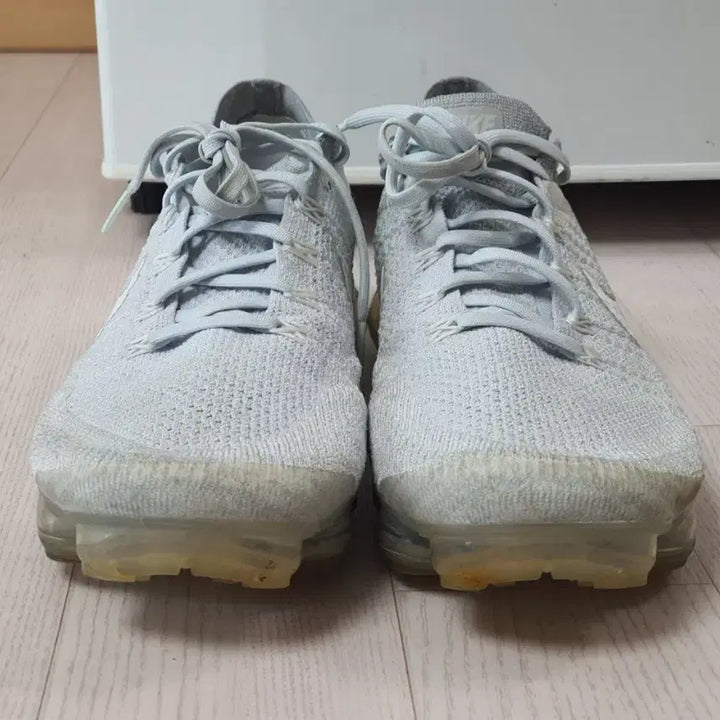 [BUNJANG] Nike Air VaporMax Flyknit 1 Pure Platinum Sneakers / 나이키 에어 베이퍼맥스 플라이니트 1퓨어 플래티넘 295