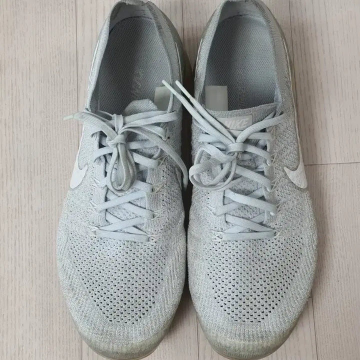 [BUNJANG] Nike Air VaporMax Flyknit 1 Pure Platinum Sneakers / 나이키 에어 베이퍼맥스 플라이니트 1퓨어 플래티넘 295