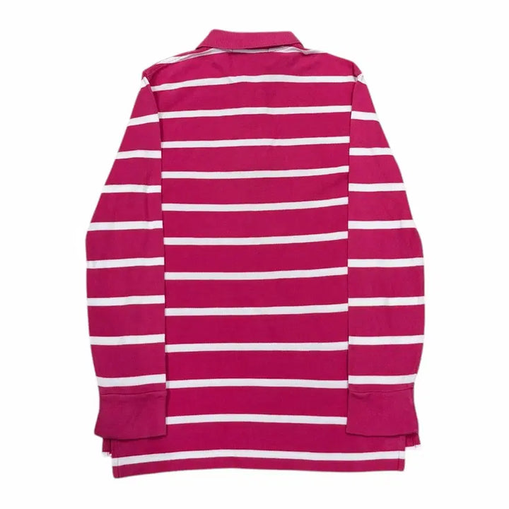 [BUNJANG] Polo Ralph Lauren Pink Stripe PK Long Sleeve Shirt S / 폴로 랄프로렌 핑크 스트라이프 PK 긴팔 카라티 S