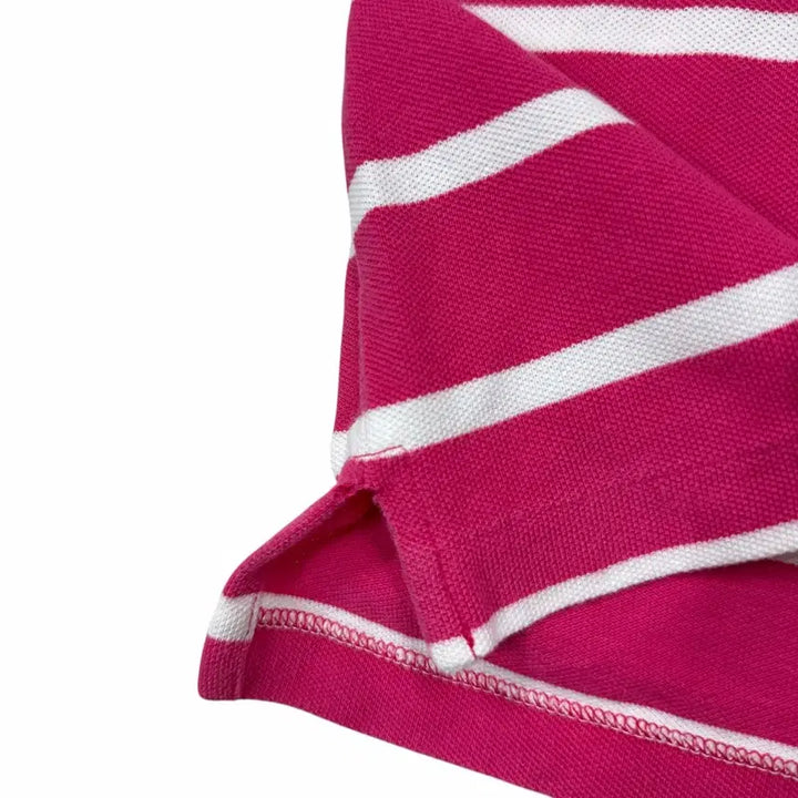 [BUNJANG] Polo Ralph Lauren Pink Stripe PK Long Sleeve Shirt S / 폴로 랄프로렌 핑크 스트라이프 PK 긴팔 카라티 S