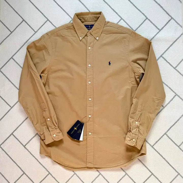 [BUNJANG] Polo Ralph Lauren Garment Dyed Shirt Camel (New) / (새제품/M) 폴로 가먼트 다이 셔츠 카멜