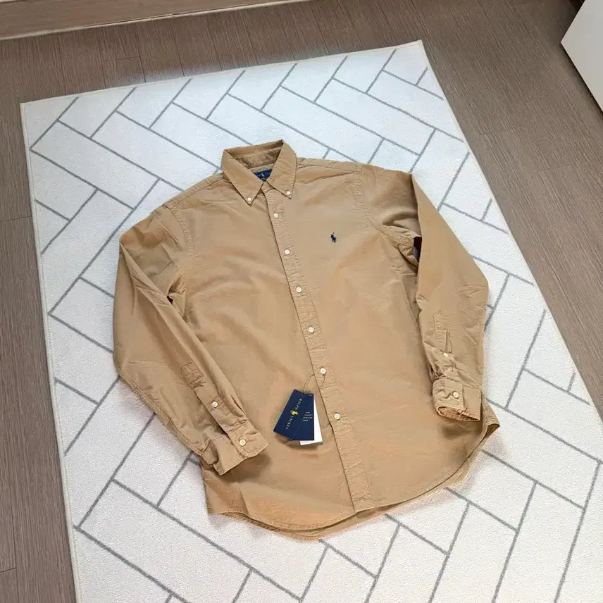 [BUNJANG] Polo Ralph Lauren Garment Dyed Shirt Camel (New) / (새제품/M) 폴로 가먼트 다이 셔츠 카멜