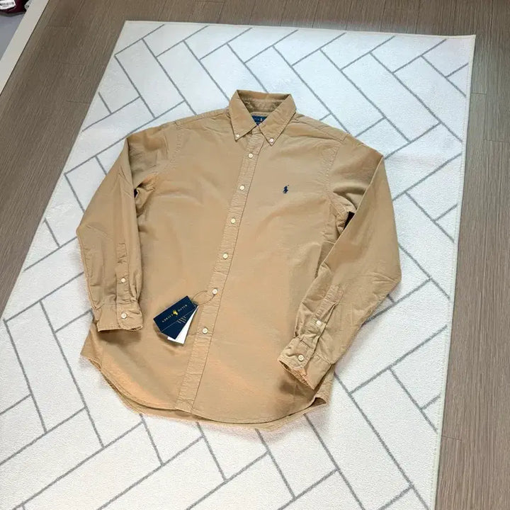 [BUNJANG] Polo Ralph Lauren Garment Dyed Shirt Camel (New) / (새제품/M) 폴로 가먼트 다이 셔츠 카멜