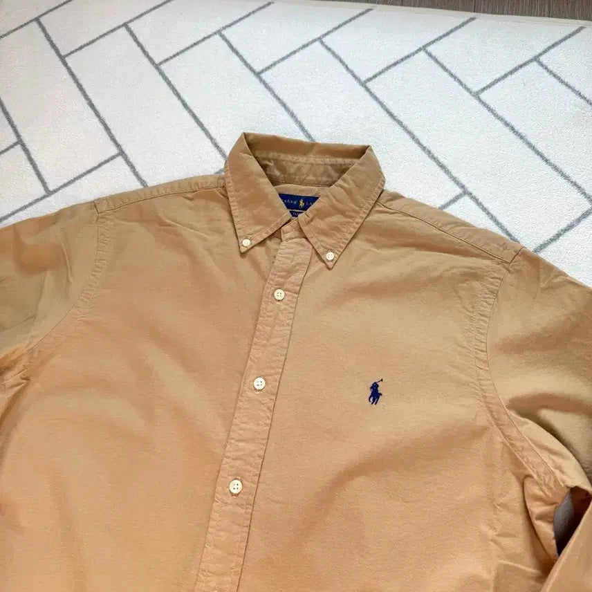 [BUNJANG] Polo Ralph Lauren Garment Dyed Shirt Camel (New) / (새제품/M) 폴로 가먼트 다이 셔츠 카멜