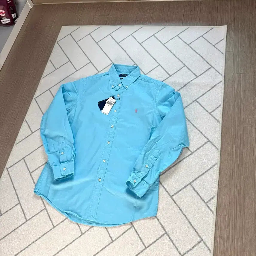 [BUNJANG] Polo Ralph Lauren Garment Dye Shirt Sky Blue (New) / (새제품/M) 폴로 가먼트 다이 셔츠 스카이블루