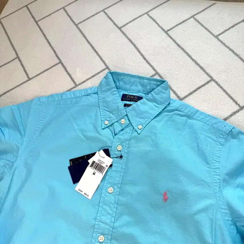 [BUNJANG] Polo Ralph Lauren Garment Dye Shirt Sky Blue (New) / (새제품/M) 폴로 가먼트 다이 셔츠 스카이블루