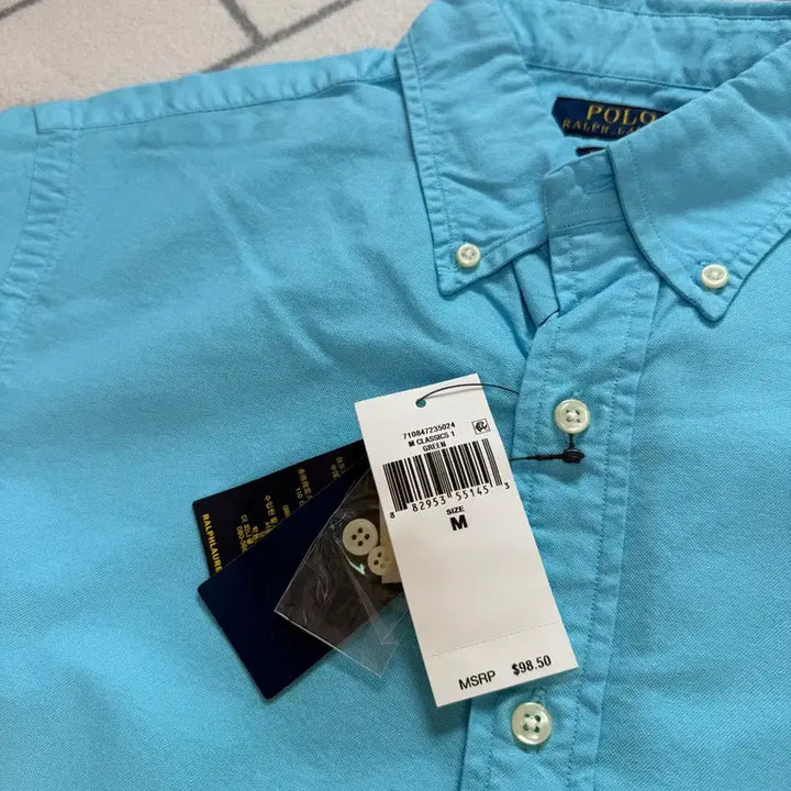 [BUNJANG] Polo Ralph Lauren Garment Dye Shirt Sky Blue (New) / (새제품/M) 폴로 가먼트 다이 셔츠 스카이블루