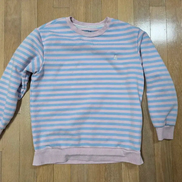 [SOLD OUT] 빈폴 스트라이프 맨투맨 165 핑크/블루 55가능