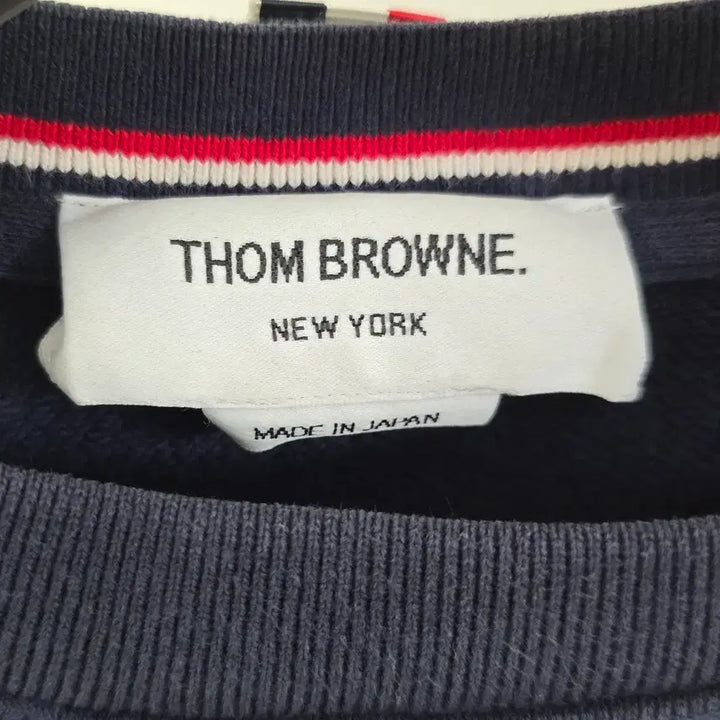[BUNJANG] Thom Browne Diagonal Stripe Sweatshirt (Size 1) / 톰브라운 사선완장 맨투맨 1사이즈 95 판매