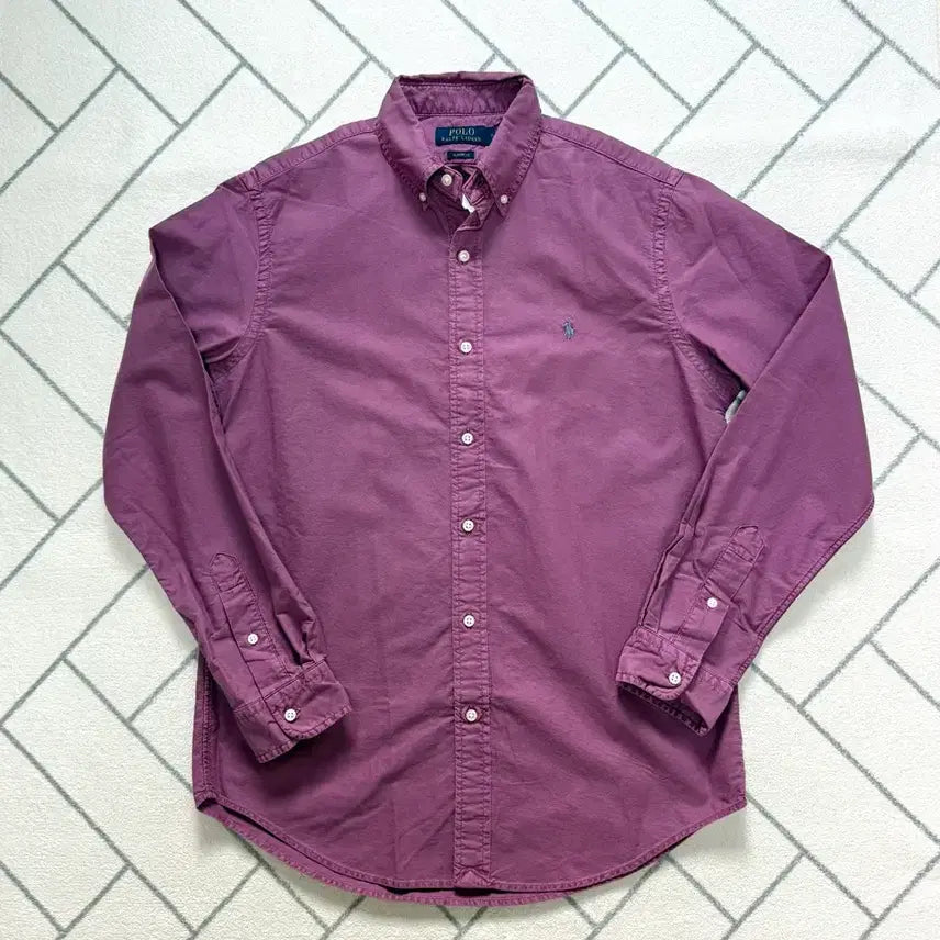 [BUNJANG] Polo Ralph Lauren Garment Dyed Shirt Tee Rose (New) / (새제품/M) 폴로 가먼트 다이 셔츠 티 로즈