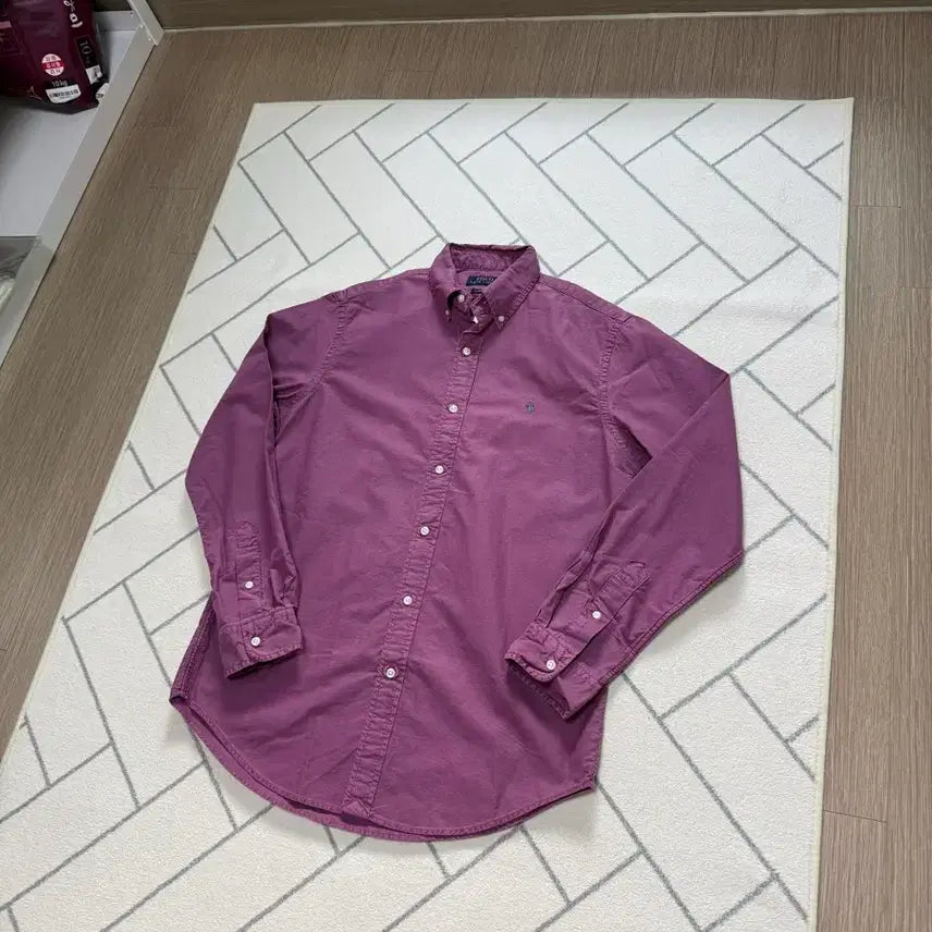 [BUNJANG] Polo Ralph Lauren Garment Dyed Shirt Tee Rose (New) / (새제품/M) 폴로 가먼트 다이 셔츠 티 로즈
