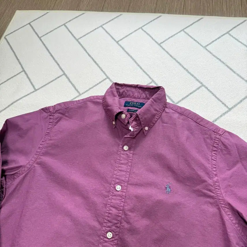 [BUNJANG] Polo Ralph Lauren Garment Dyed Shirt Tee Rose (New) / (새제품/M) 폴로 가먼트 다이 셔츠 티 로즈