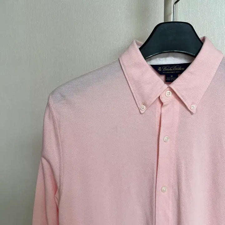[BUNJANG] Brooks Brothers Pique Shirt Pink / [정품] 브룩스 브라더스 피케 셔츠 핑크 M(100)