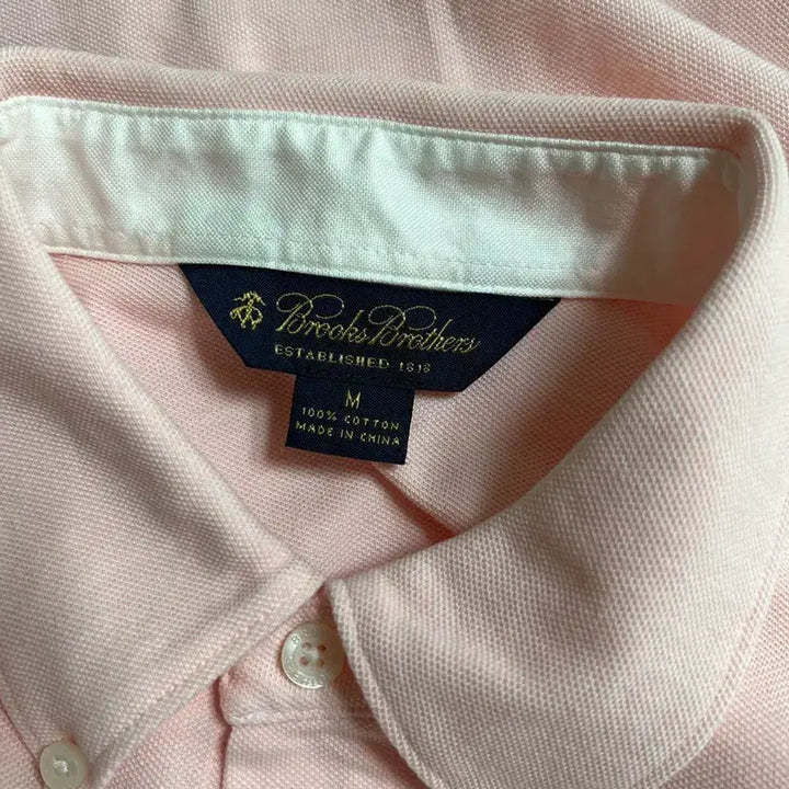 [BUNJANG] Brooks Brothers Pique Shirt Pink / [정품] 브룩스 브라더스 피케 셔츠 핑크 M(100)