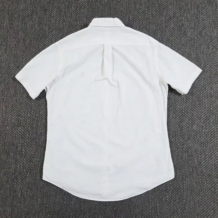 [BUNJANG] Polo Ralph Lauren Seersucker Short Sleeve Shirt / 폴로 랄프로렌 화이트 시어서커 반팔 셔츠