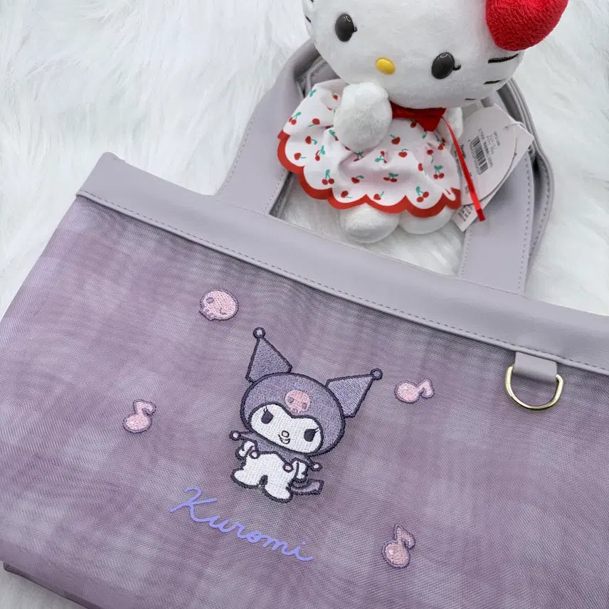 [BUNJANG] Sanrio Kuromi Mesh Mini Bag / 쿠로미 매쉬 가방 정품