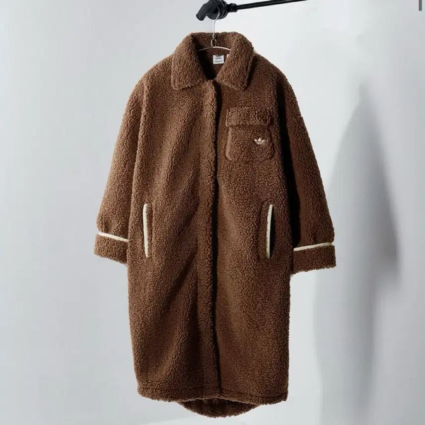 [BUNJANG] Adidas Cozy Sherpa Jacket - Brown XS / 아디다스 코지 쉐르파 자켓 - 브라운 HC0310 xs