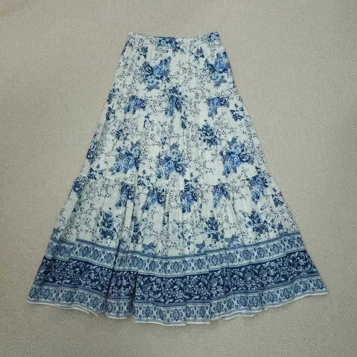 [SOLD OUT] (M-L)자라 여성 롱 맥시 스커트 플라워 패턴 W3090