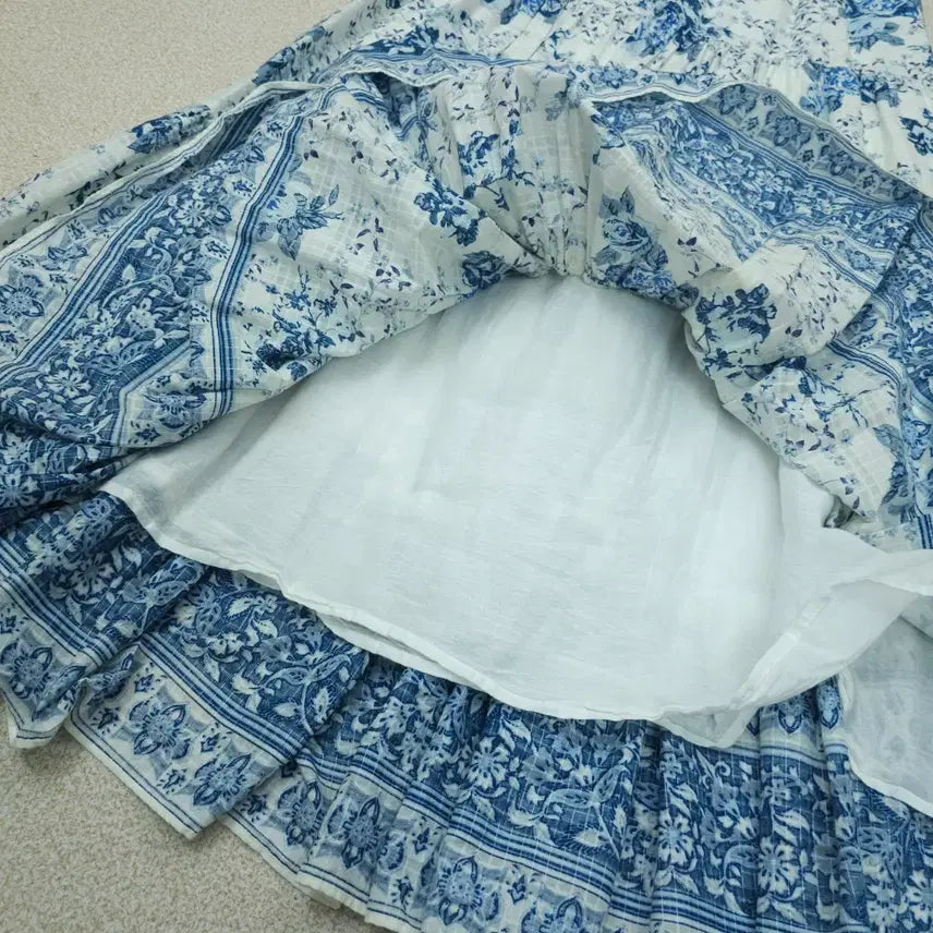 [SOLD OUT] (M-L)자라 여성 롱 맥시 스커트 플라워 패턴 W3090