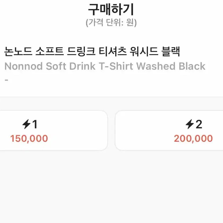 [SOLD OUT] NONNOD 논노드 소프트 드링크 반팔티 워시드 블랙 2