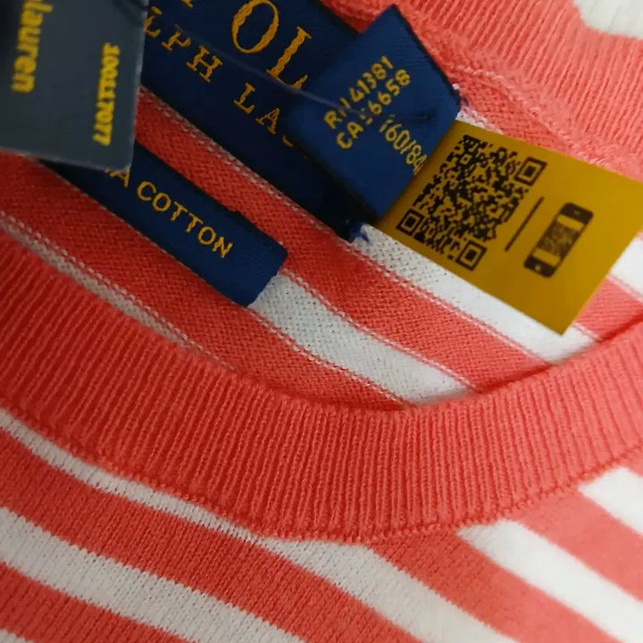 [SOLD OUT] (미사용)폴로 랄프로렌 스트라이프 반팔 니트 55