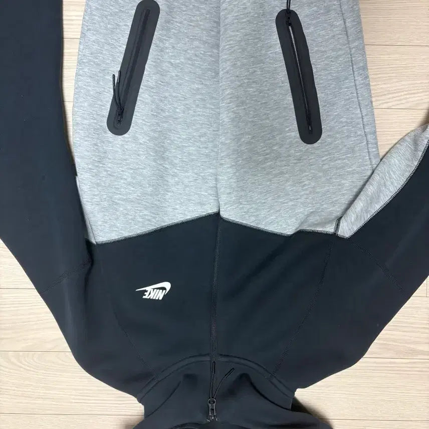 [BUNJANG] Nike Tech Fleece Set Up Black/Grey / 나이키 테크플리스 셋업 블랙/그레이 상의 m 하의 s