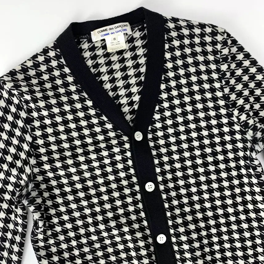 [BUNJANG] Comme des Garçons Houndstooth Cardigan / 꼼데가르송 하운드투스 가디건