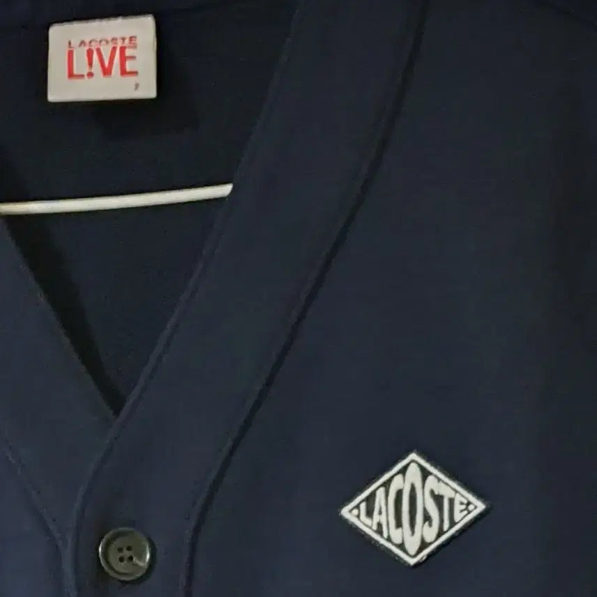 [BUNJANG] Lacoste Live Navy Cotton Cardigan (Men&