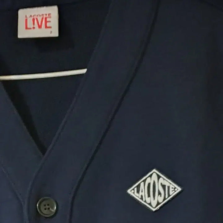 [BUNJANG] Lacoste Live Navy Cotton Cardigan (Men&