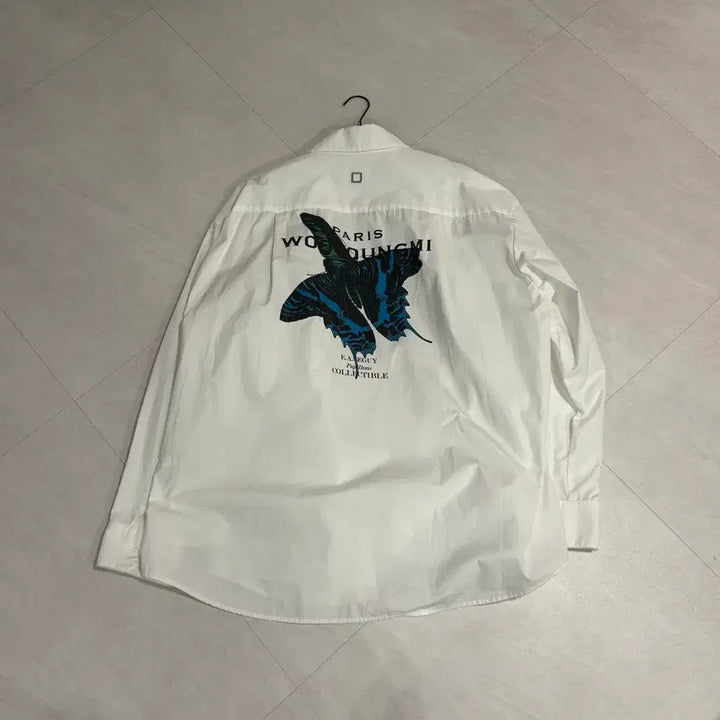 [BUNJANG] Wooyoungmi White Logo Butterfly Shirt / 우영미 백로고 나비 셔츠