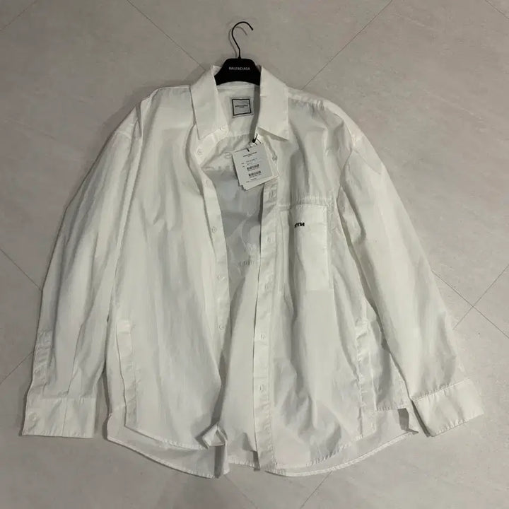 [BUNJANG] Wooyoungmi White Logo Butterfly Shirt / 우영미 백로고 나비 셔츠