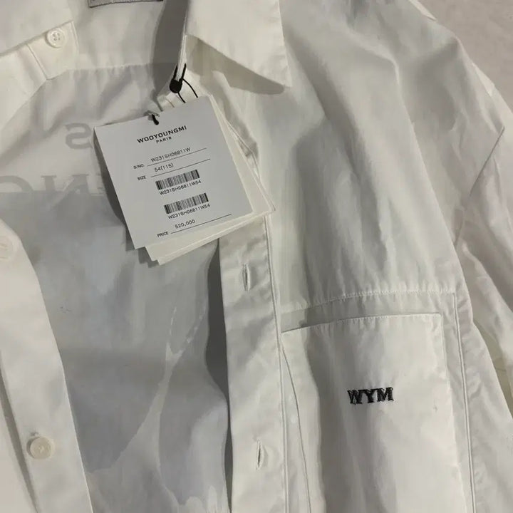 [BUNJANG] Wooyoungmi White Logo Butterfly Shirt / 우영미 백로고 나비 셔츠