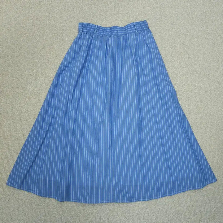 [BUNJANG] (M)일본빈티지 여성 롱 스커트 A라인 스트라이프 블루 W3091 / (M)일본빈티지 여성 롱 스커트 A라인 스트라이프 블루 W3091