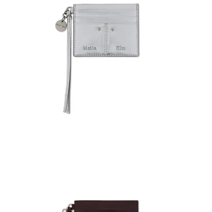 [BUNJANG] Matinkim Steel Logo Card Holder Silver / (68,000원)마뗑킴 스틸 로고 카드지갑