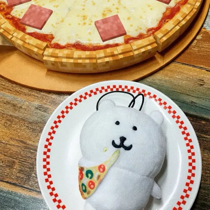 [BUNJANG] Nongdamgom Pizza Doll Keyring (Unsealed) / 농담곰 피자 인형 키링(개봉)