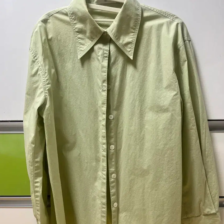 [SOLD OUT] Le 르 셔츠 블라우스 민트색 말차색