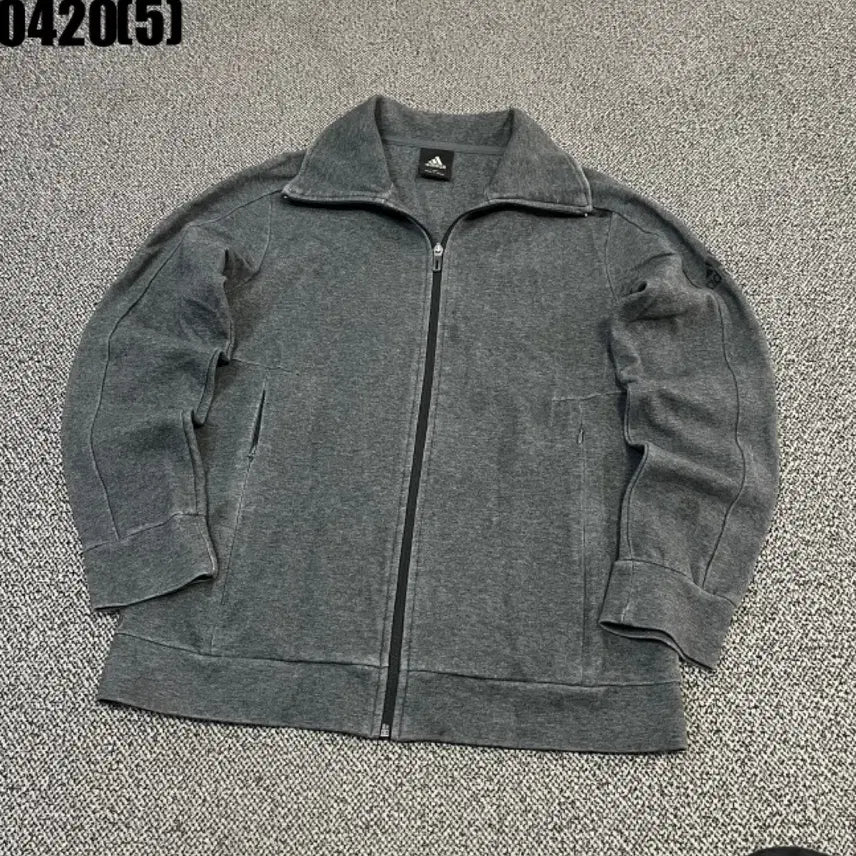 [BUNJANG] Adidas Gray Zip-up Jacket 100 / 아디다스 그레이 집업 자켓100 0420