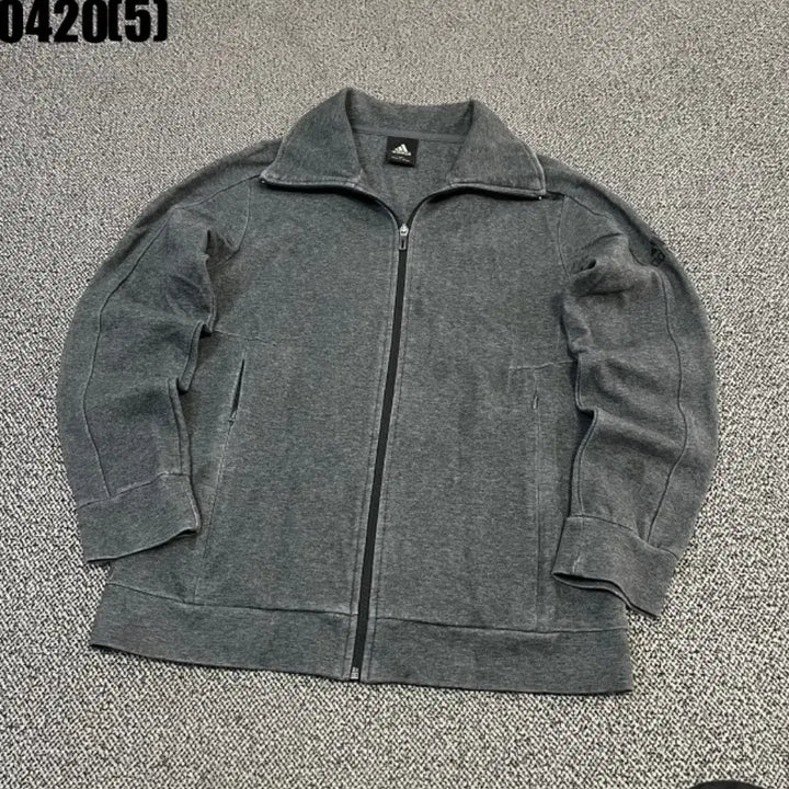 [BUNJANG] Adidas Gray Zip-up Jacket 100 / 아디다스 그레이 집업 자켓100 0420