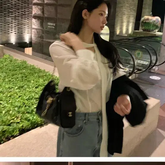 [BUNJANG] Luvmiu SeA Tie Blouse White / luvmiu 세아 타이블라우스 화이트 판매합니다!
