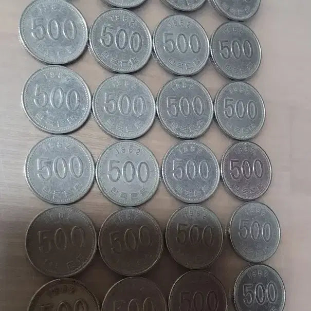 [BUNJANG] 1982 500 Won Coins Bundle Set / 1982년 500원 동전 30개 일괄