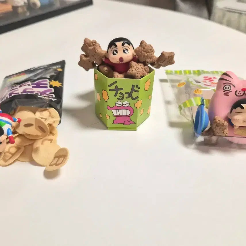 [BUNJANG] Crayon Shin-chan Chocobi Re-Ment Set (3 Types) / 짱구 초코비 리멘트 3종