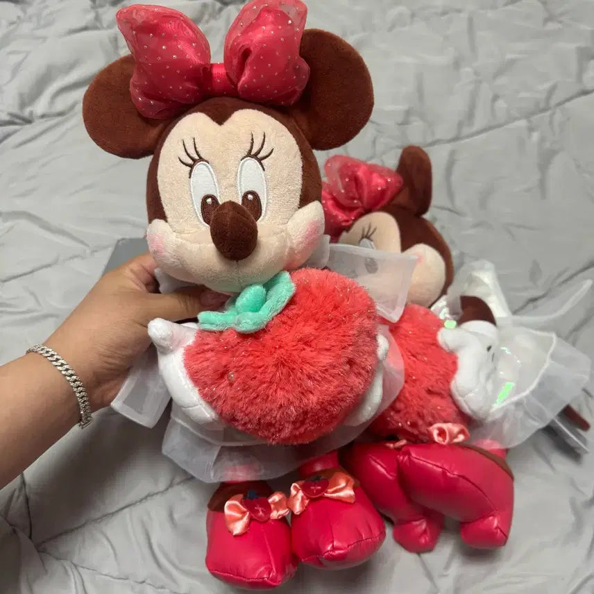 [BUNJANG] Disney Strawberry Series Minnie Mouse Plush Doll/Keyring / 신상 디즈니 딸기시리즈 미니마우스 인형/키링