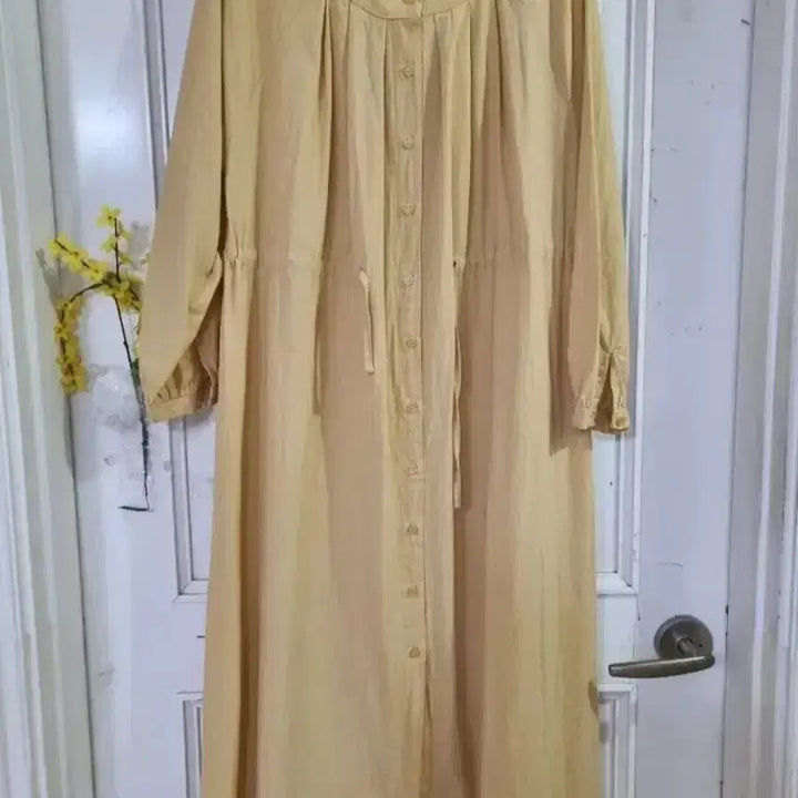 [BUNJANG] Casual Cotton Long Dress / 봄  캐주얼 면 롱원피스  깨끗해요  가슴단면  54