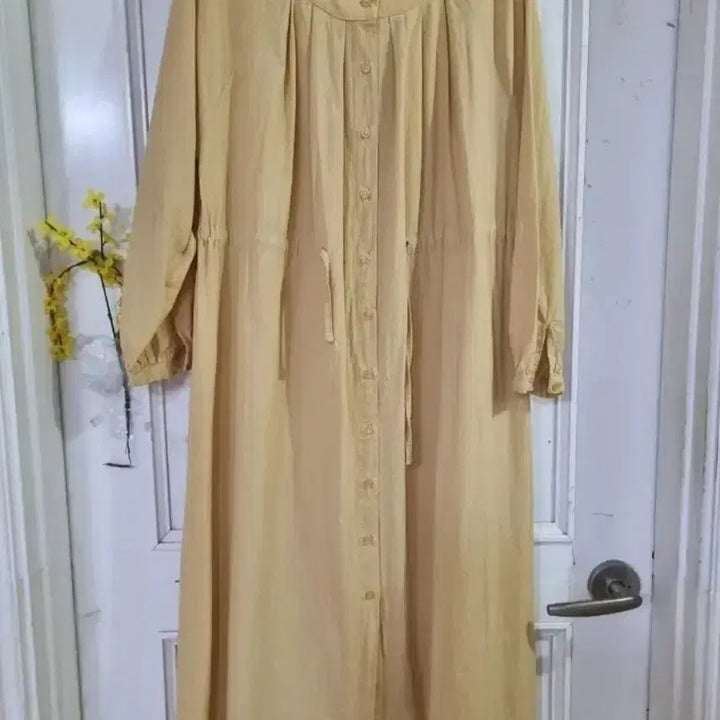 [BUNJANG] Casual Cotton Long Dress / 봄  캐주얼 면 롱원피스  깨끗해요  가슴단면  54