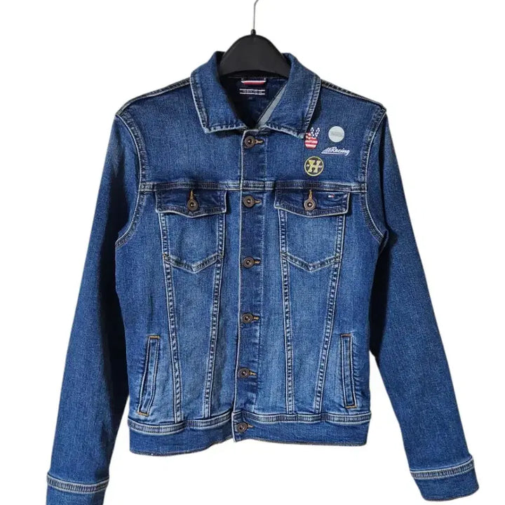 [BUNJANG] Tommy Hilfiger Patch Denim Jacket / Tommy Hilfiger 패치 데님 자켓 | 유니크 커스텀 디자인
