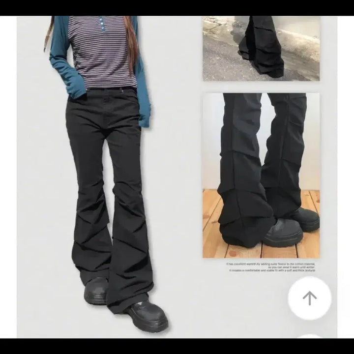 [BUNJANG] WONDER WONDER JAHU Studded Shirring Bootcut Pants / 새상품 원더원더 자후 스터드셔링 부츠컷 팬츠