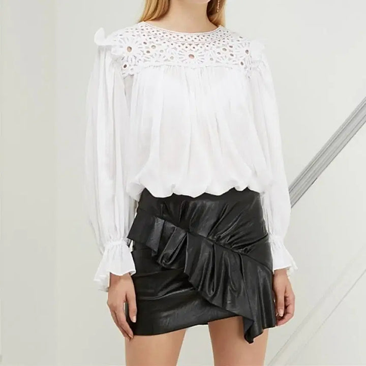 [BUNJANG] Isabel Marant Blouse Long Sleeve White Cotton Size 36 / 정품 이자벨마랑 여름 긴팔 블라우스 여성 36 흰색 사랑봉봉
