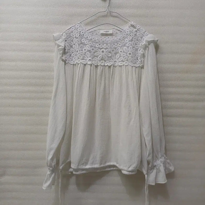 [BUNJANG] Isabel Marant Blouse Long Sleeve White Cotton Size 36 / 정품 이자벨마랑 여름 긴팔 블라우스 여성 36 흰색 사랑봉봉