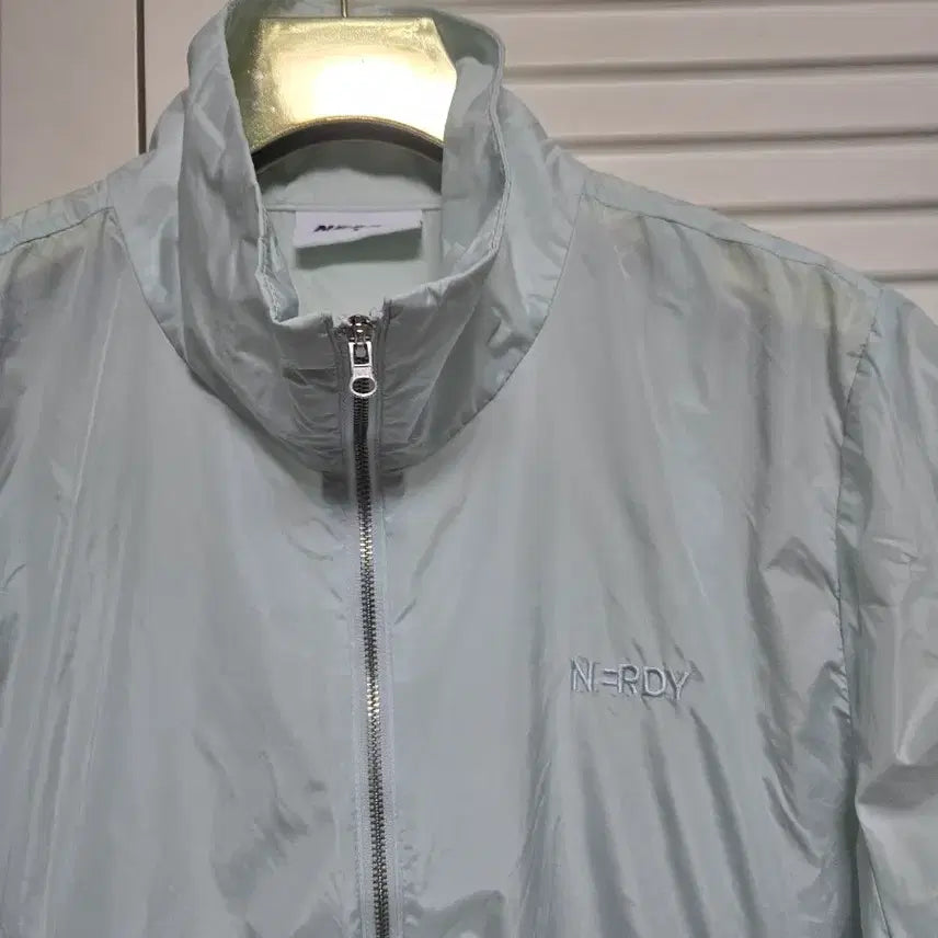 [BUNJANG] Nerdy Windbreaker Jacket Mint / 널디 반팔 바람막이 자켓 민트색